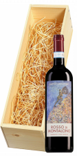 Wijnkist met Castello Romitorio Rosso di Montalcino